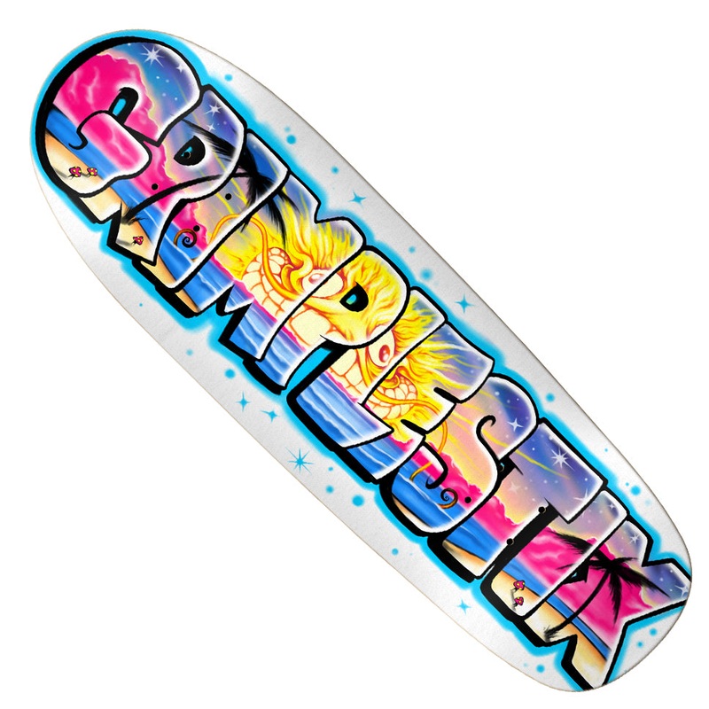 Anti-Hero Grimple Stix Beach Bum Shaped Deck Multicolor 9.55 X 30.5 WB:14.25