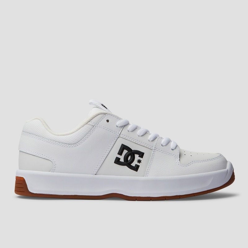 DC Lynx Zero Skate Shoes White White Gum UK7