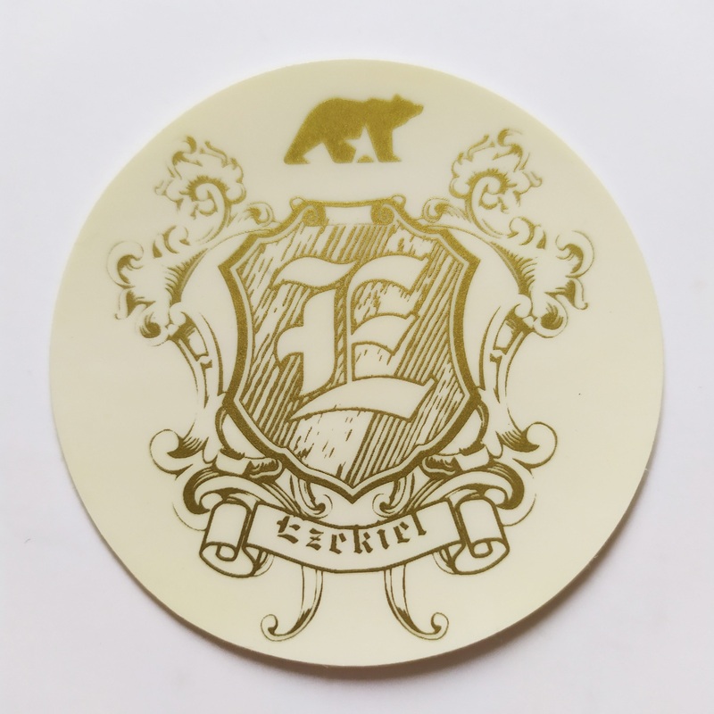 Ezekiel Old School Skateboard Sticker – 6.5cm across approx