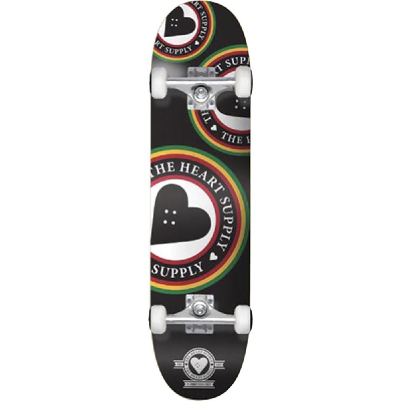 Heart Supply Orbit Logo Black 7.75″ Skateboard Complete