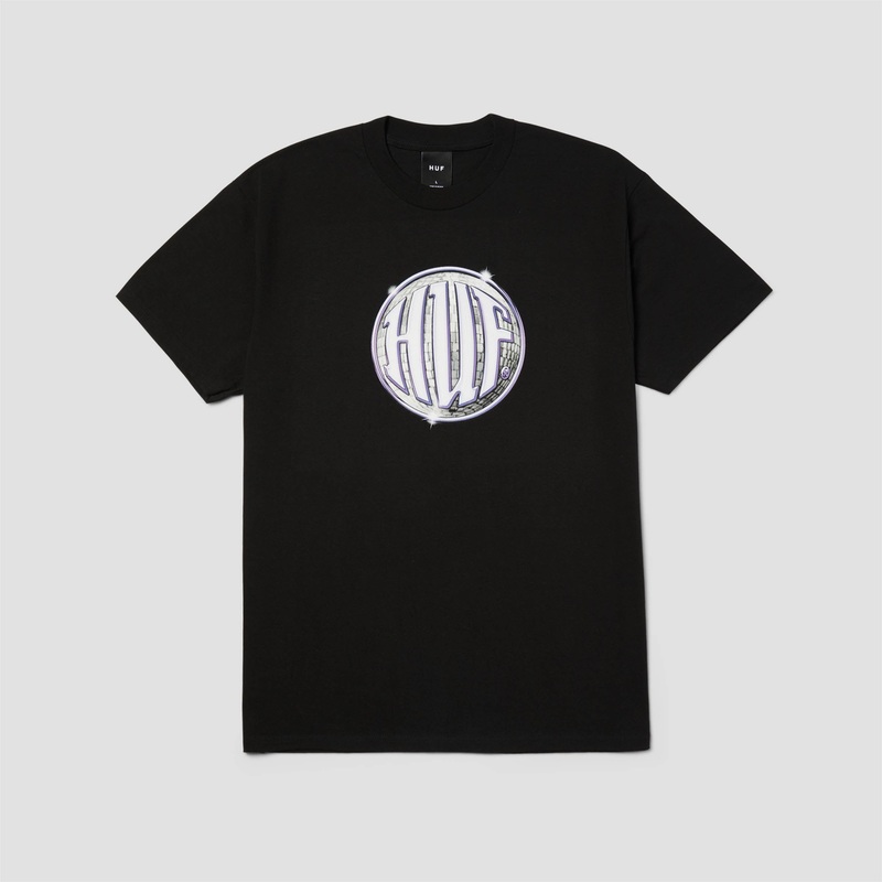 Huf D Zone T-Shirt Black Small