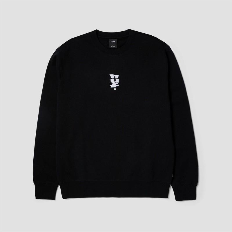 HUF Set Megablast Crew Black Small