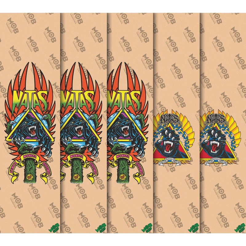 Mob x Natas Panther 9″ x 33″ Clear Skateboard Grip Tape Panther