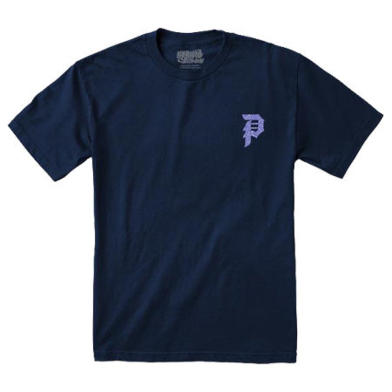 Primitive Skateboarding Naruto x Primitive Sasuke Dirty P T Shirt Navy Small
