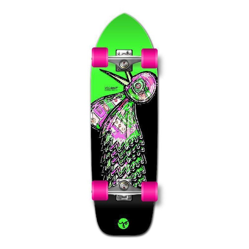 Punked Old School Longboard Complete – The Bird Series Green Complete