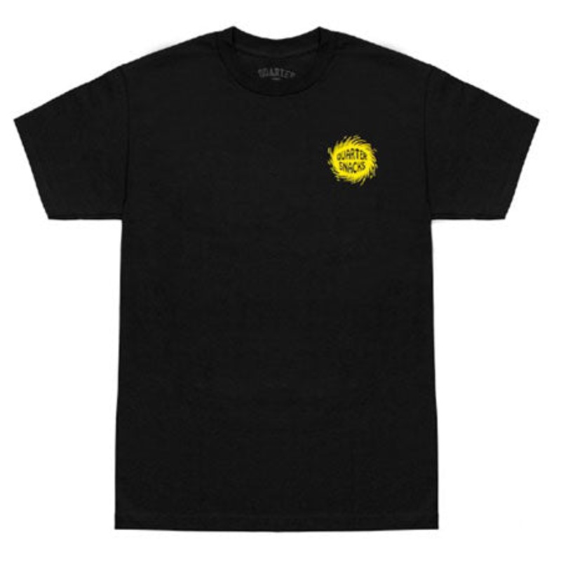 Quartersnacks Surf Shop T Shirt Black Medium