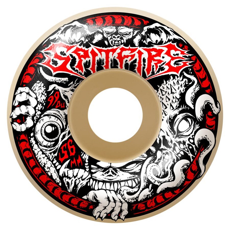 Spitfire Demon Gate Radial Full Formula Four 99D Wheels Natural 56mm
