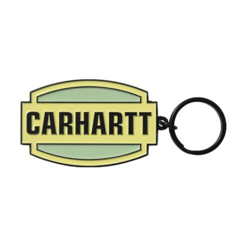 Carhartt WIP Press Script Keychain Artic Lime