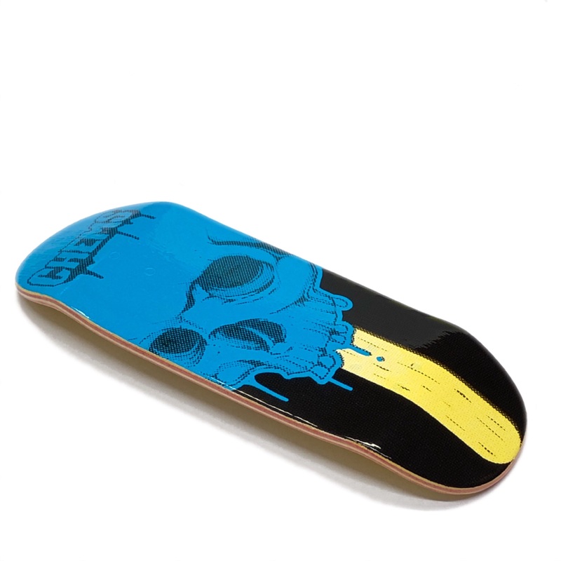 Chems Blue “PopSickSkull” Fingerboard Deck 29mm Mid-Pro Popsicle
