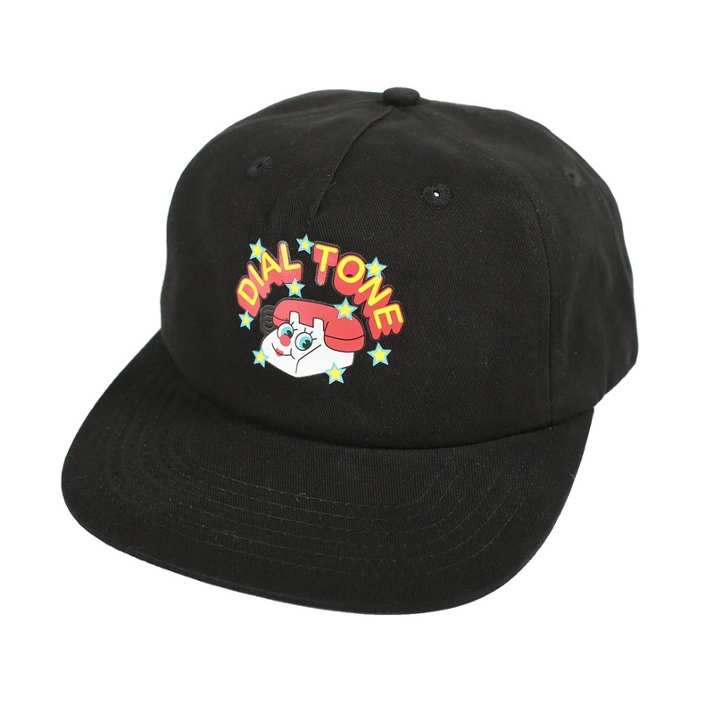 DIAL TONE WHEEL CO. CHATTER SNAPBACK HAT BLACK OS