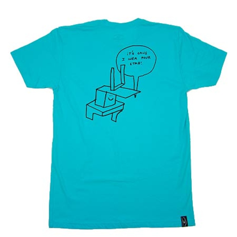 Fourstar Gonz T Shirt Teal Large