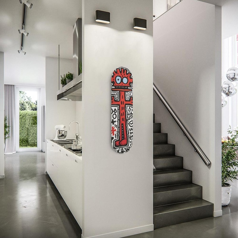 Funny King Wall Art or 8.25″ Skateboard Deck Only No wall hangers