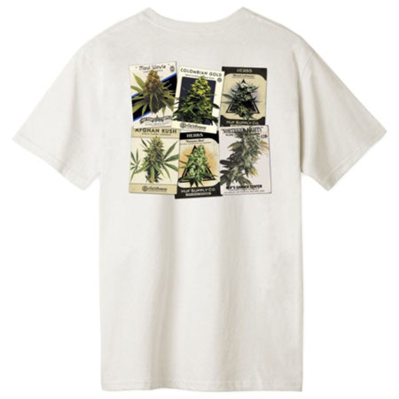 HUF Green Thumb T Shirt Natural Small