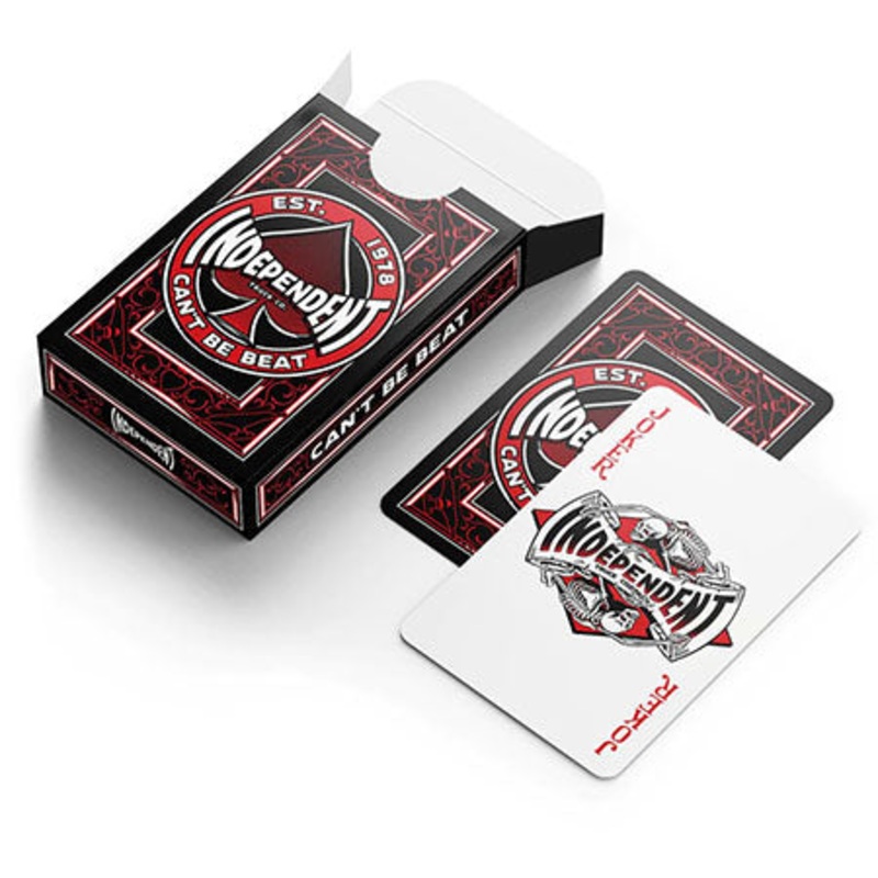 Independent Can’t Be Beat Playing Cards Black/ Red One size fits all
