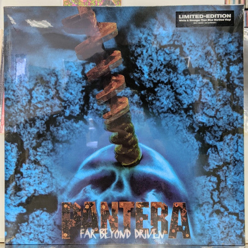 Pantera – Far Beyond Driven (White & Blue Marbled Color Vinyl) LP Record