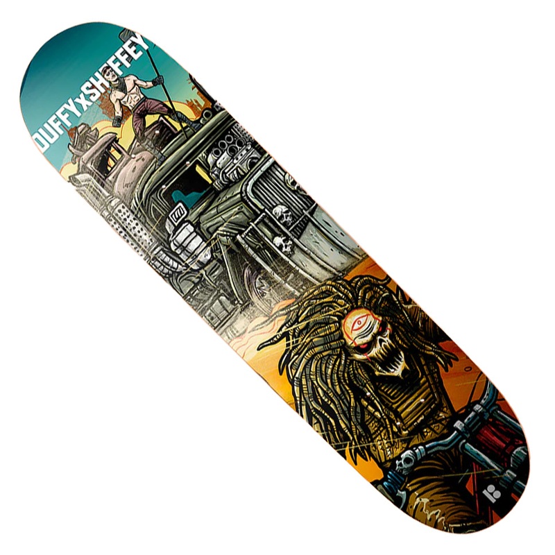Plan B Duffy x Sheffey Supercharged Deck Multicolor 8.25 x 31.77 WB:14.2