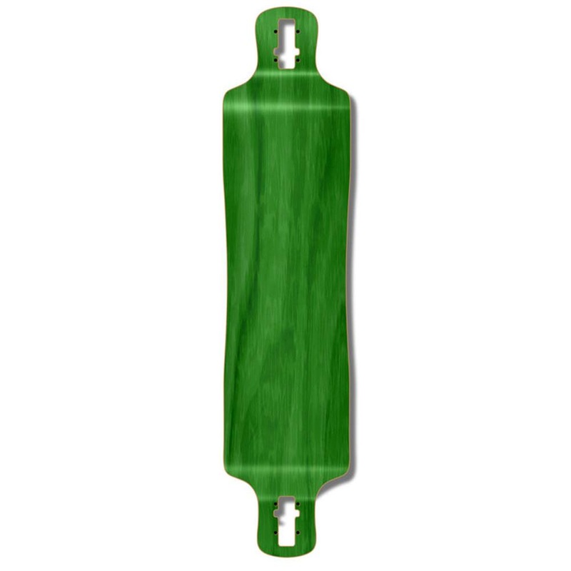 Punked Lowrider Blank 40″ Longboard Deck – Stained Green Deck