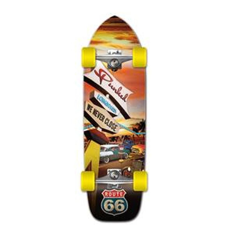 Punked Old School Longboard Complete -Route 66 Series – Diner Complete