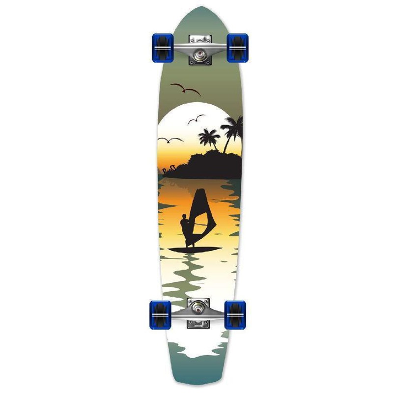 Punked Surfer Slimkick Longboard Complete