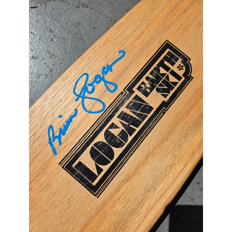 SIGNED by BRIAN LOGAN NOS VINTAGE 1970s Logan Earth Ski skateboard deck – FLAT TAIL OAK