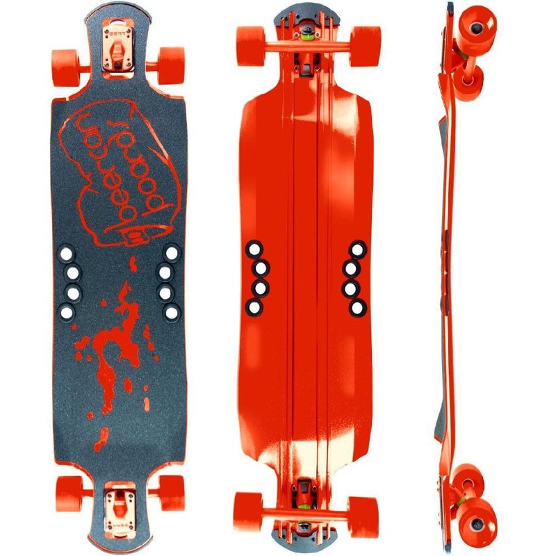Beercan Red 42″ Oat Soda Drop Through Longboard Complete