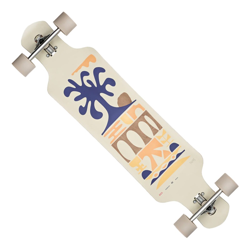 Globe Footwear Geminon 40 Rock Drop Down Longboard Complete Skateboard Mediterranean 9.25 x 40 WB:30