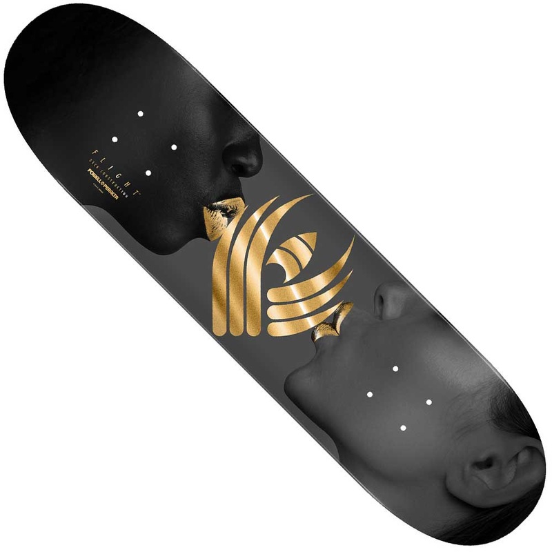 Kiss Gray Flight 9×32.8 Gold Foil Powell Peralta Deck
