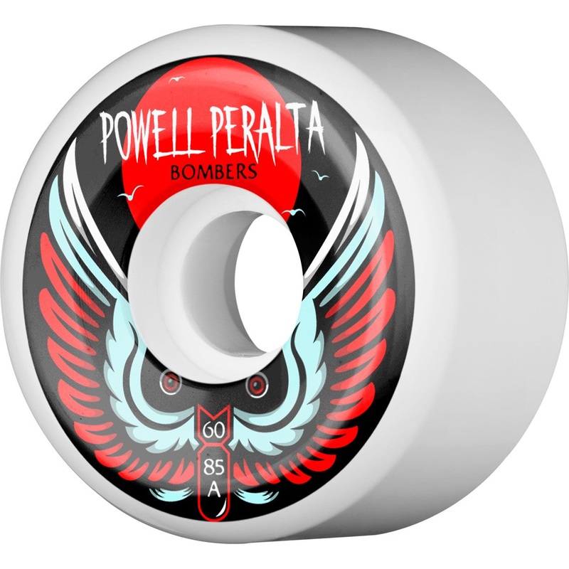 Powell Peralta Bombers III White 60mm Skateboard Wheels
