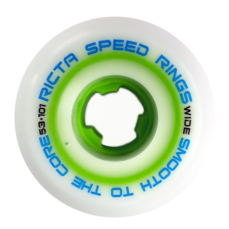 Ricta Wheels Speedrings 101a White / Green 53mm