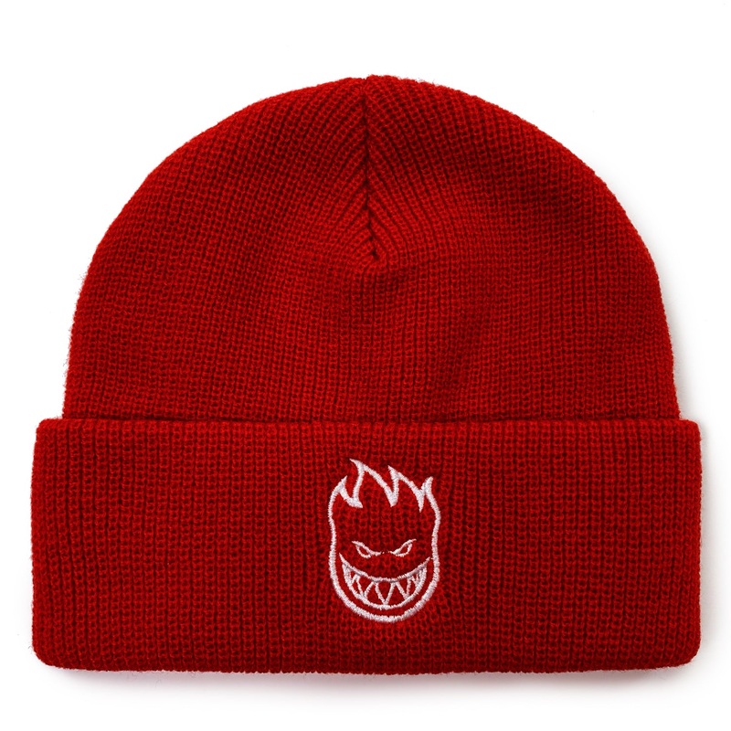 Spitfire Bighead Cuff Beanie – Red / White