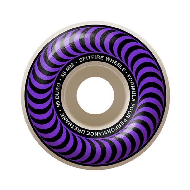 Spitfire Formula Four 58mm 99a Classic Skateboard Wheels 58mm Duro 99a Classic