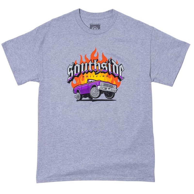 Spitfire Wheels Tee Southside Skatepark Heather Gray SM