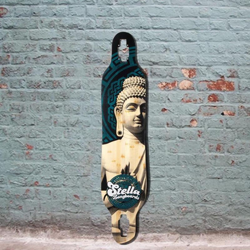 Stella  Chakra Buddha Drop Through Longboard 40 inch Deck
