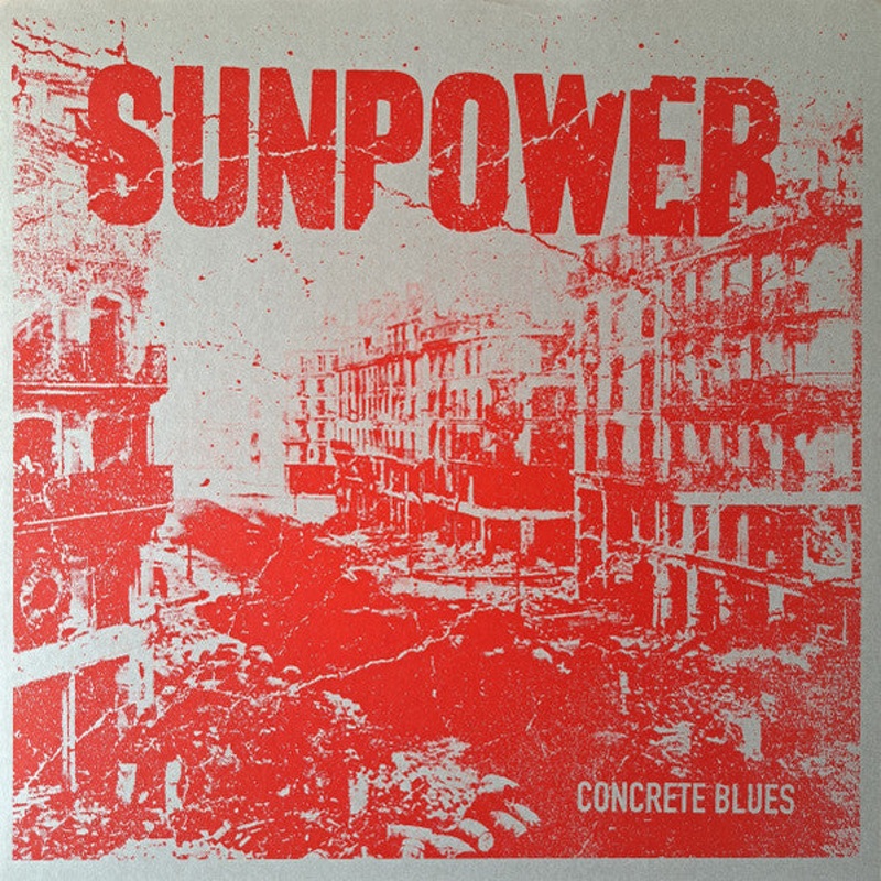 Sunpower  Concrete Blues Red Color Vinyl LP Record *Used 2014 Release*