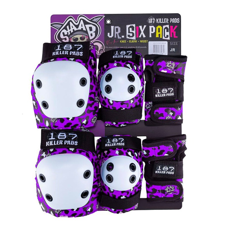 187 Killer Pads Junior Staab Six Pack Set – Purple