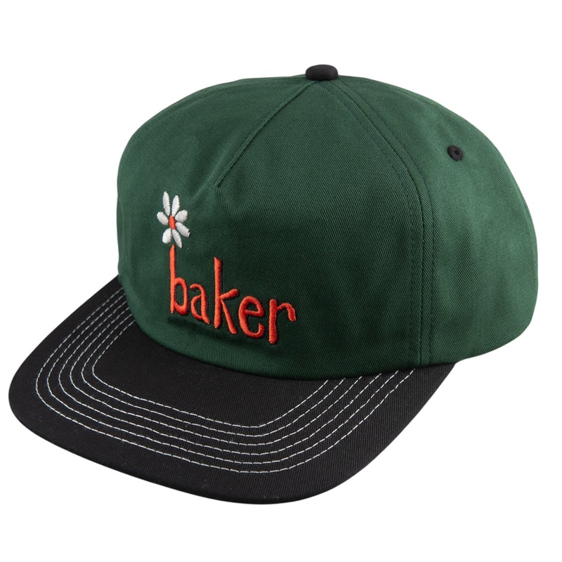 Baker Daisy Snap-Back Hat Green One Size Fits All