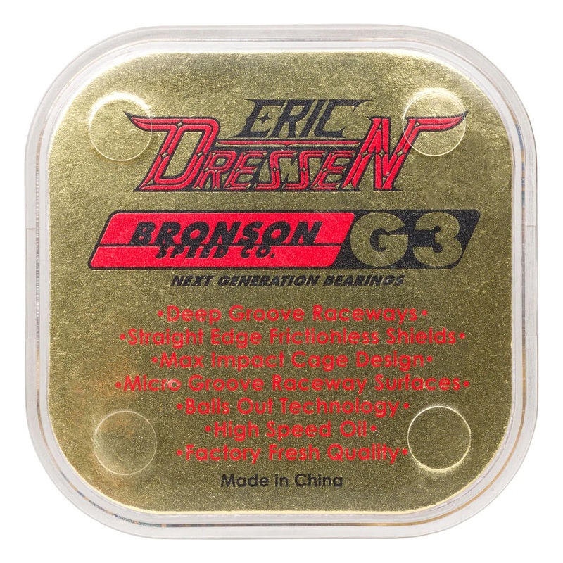 Bronson Skateboard Bearings Eric Dressen G3 OS