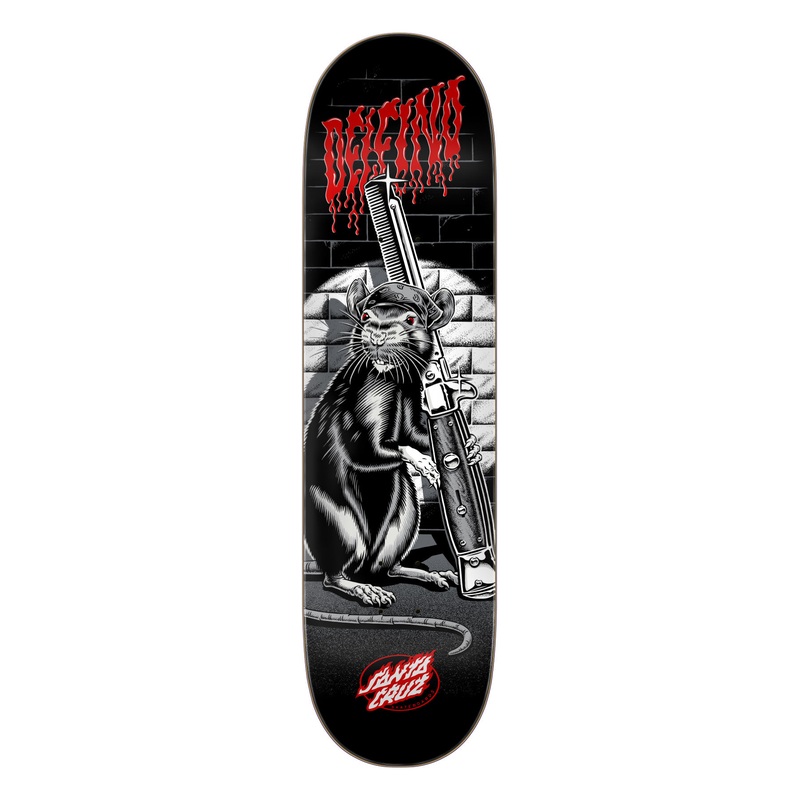 Delfino Skate Rat Pro Skateboard Deck 8.25in x 31.60in Santa Cruz