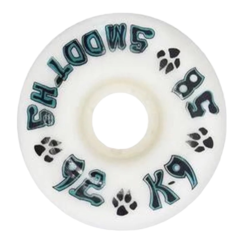 DogTown K-9 Smooths Wheels – 58mm x 92a – White 58mm