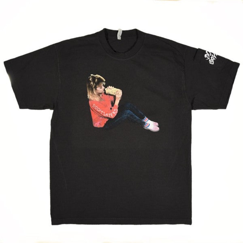 Doom Sayers Becky Dean Pocket T Shirt Washed Black Medium