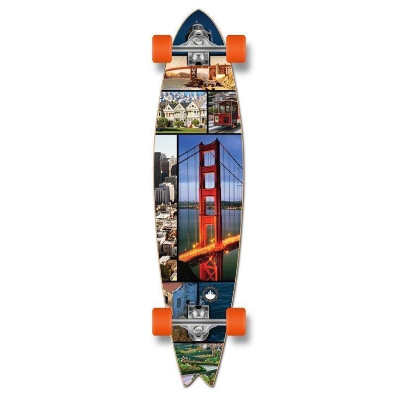 Fishtail Longboard 40 inch San Franciso from Punked – Complete Complete