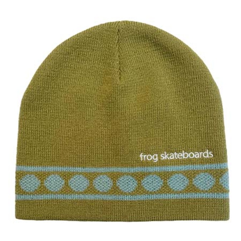 Frog Skateboards Circles Beanie Green One size fits all