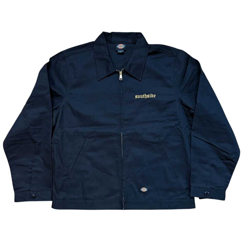 Gold Embroidered Old English Black Southside Dickies Unlined Jacket SM