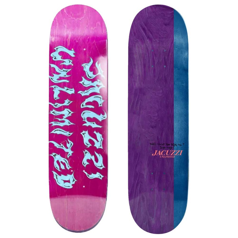 Jacuzzi Skateboards Ice Font Skateboard Deck 8.5″ Deck only 8.5
