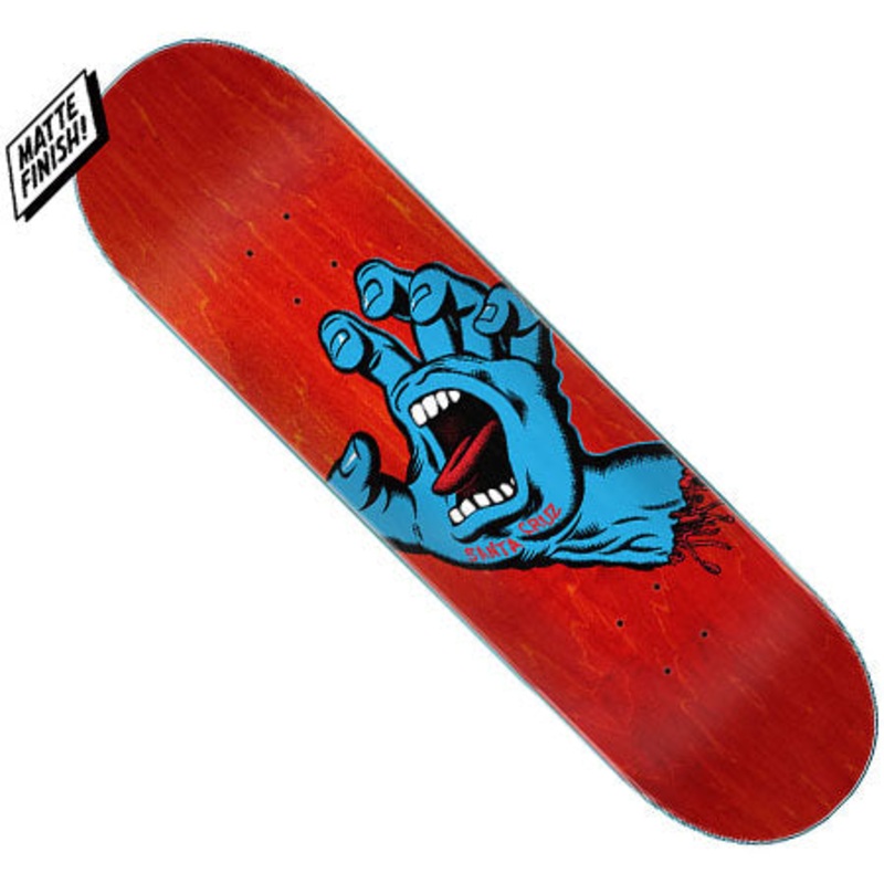 Santa Cruz Screaming Hand Deck Red 8 X 31.6 WB:14.25