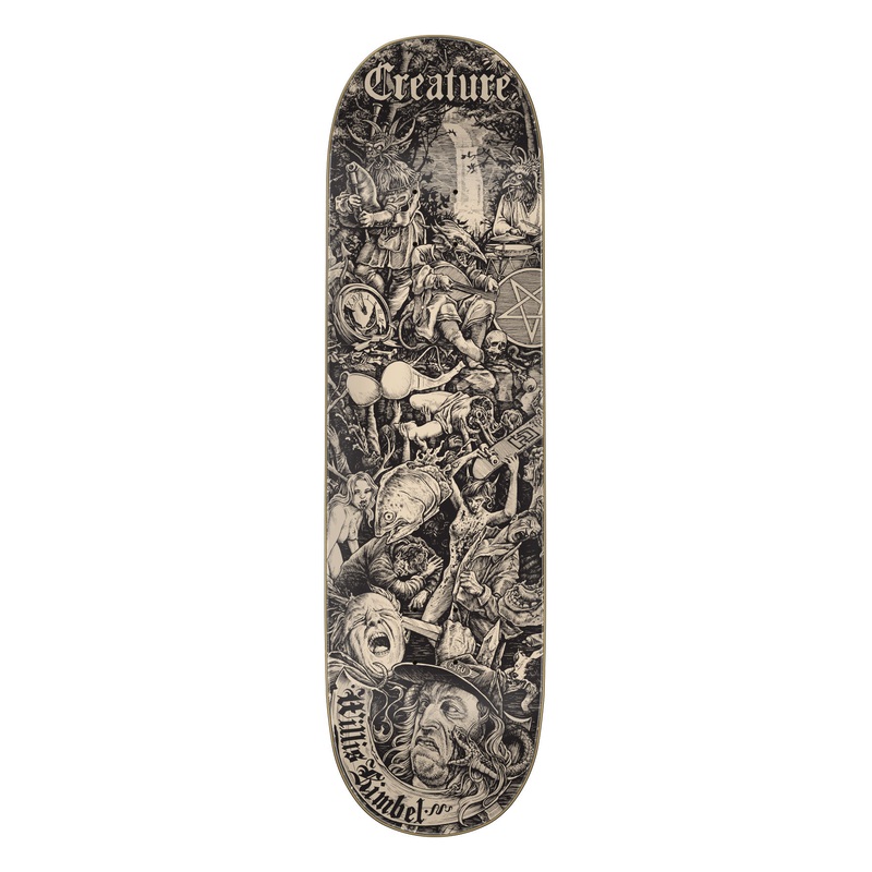 8.8in Kimbel The Lore Creature VX Skateboard Deck No Color 8.8in x 32.5in