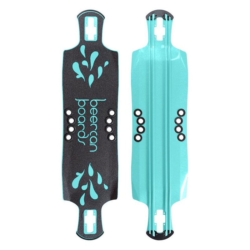 Beercan Sea Foam Green 42″ Oat Soda Drop Through Longboard Deck Deck