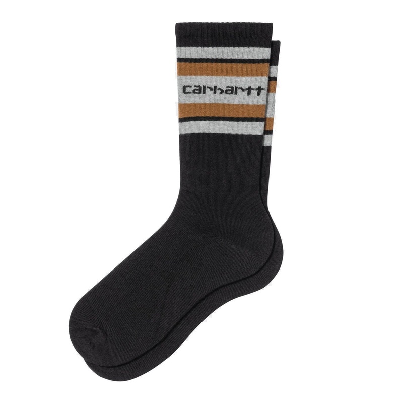 Carhartt WIP Connors Socks Black/Grey Heather/Hamilton Brown