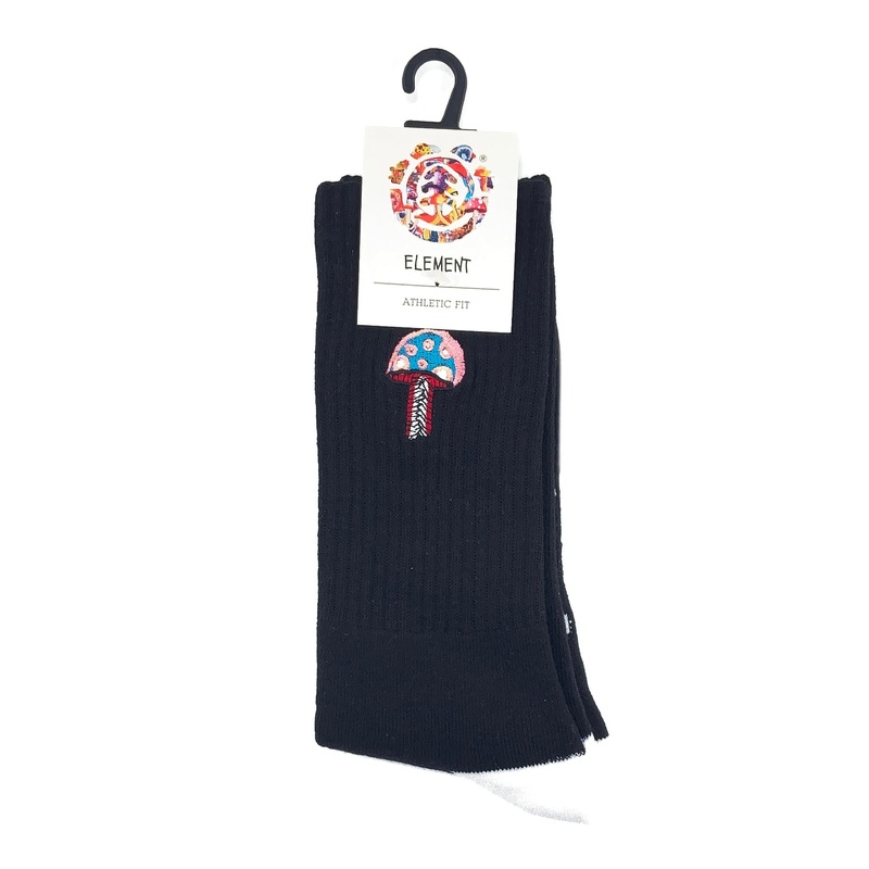 Element Shrooms Socks – Flint Black