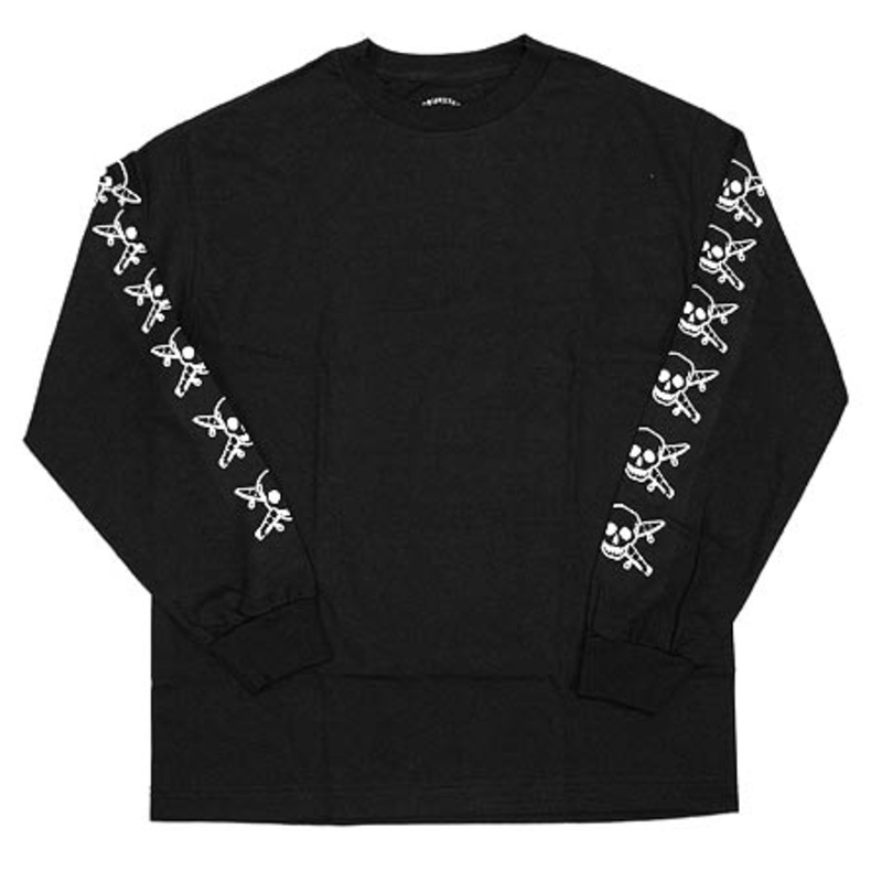 Fourstar Pirate Long Sleeve T Shirt Black Large
